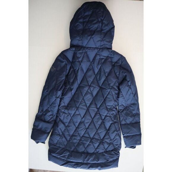 Moosejaw 7726255 Women's Sz S Blue Quilted Down Mid-Length Hooded Jacket - Picture 14 of 14